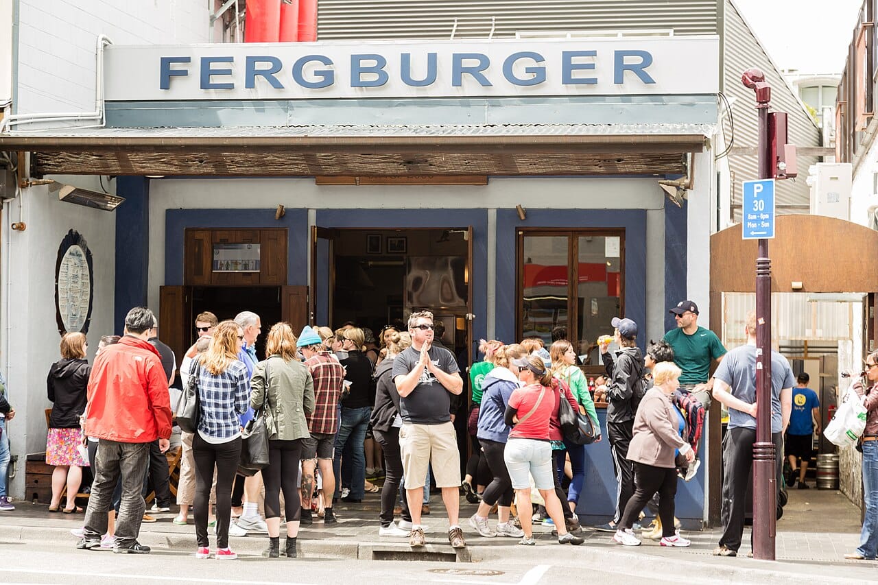 A Fergburger in Queenstown