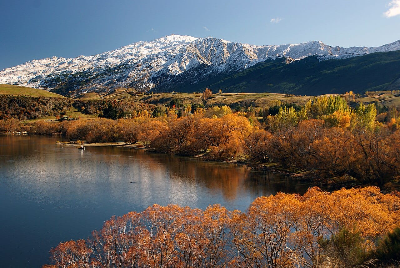 The Remarkables mountain range above Queenstown