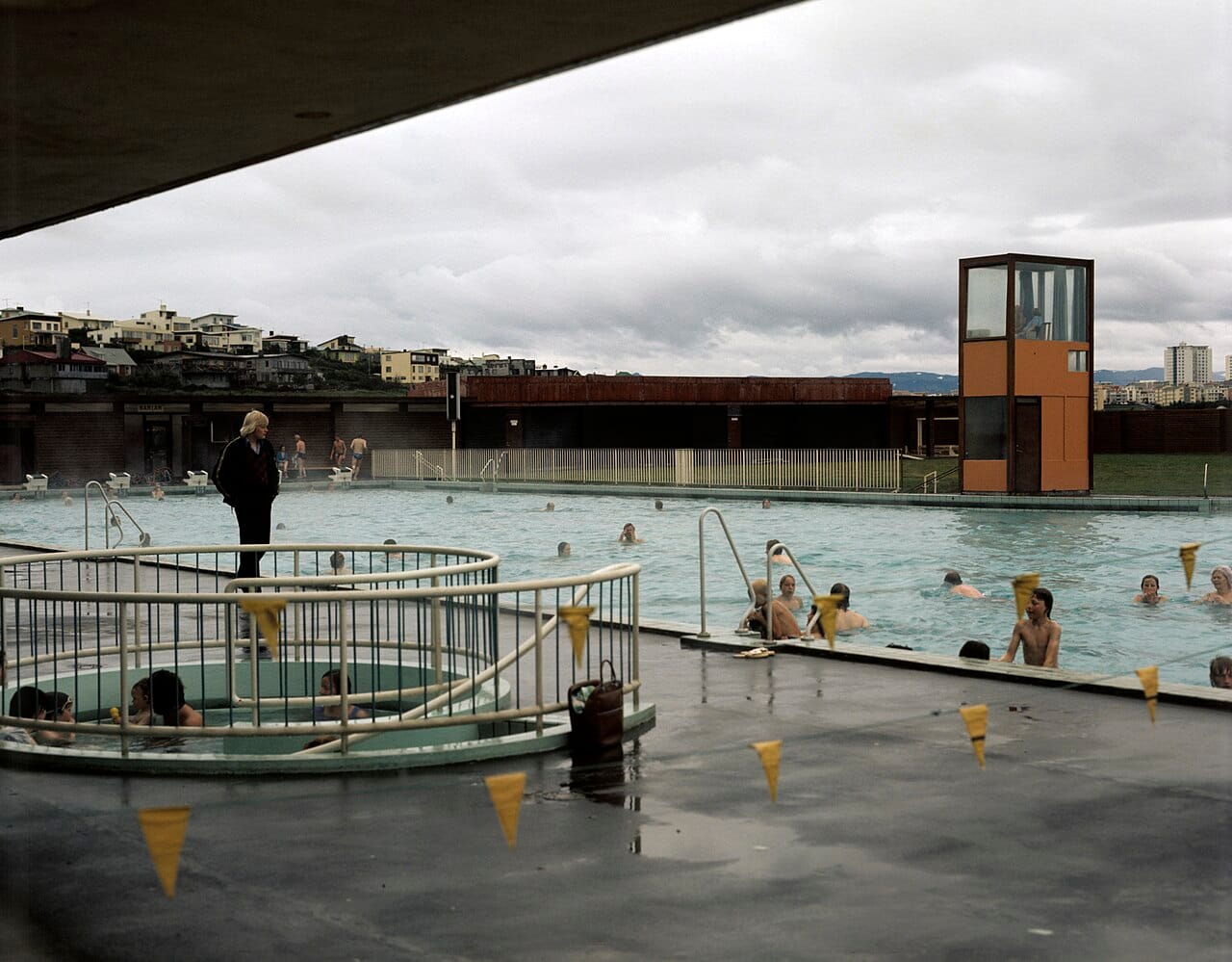 A geothermal swimming pool in Reykjavík