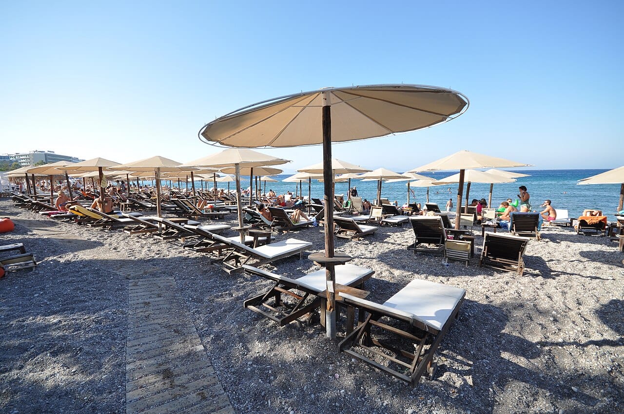Elli Beach in Rhodes New Town