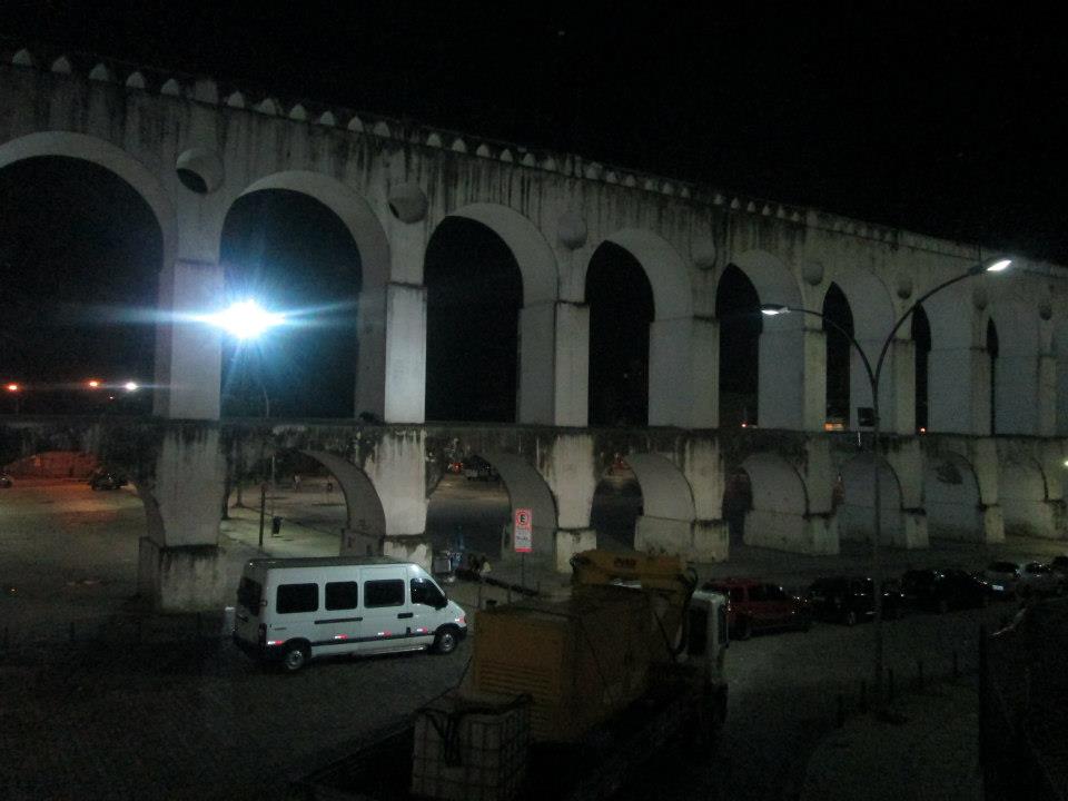 The Lapa Arches at night, Rio de Janeiro