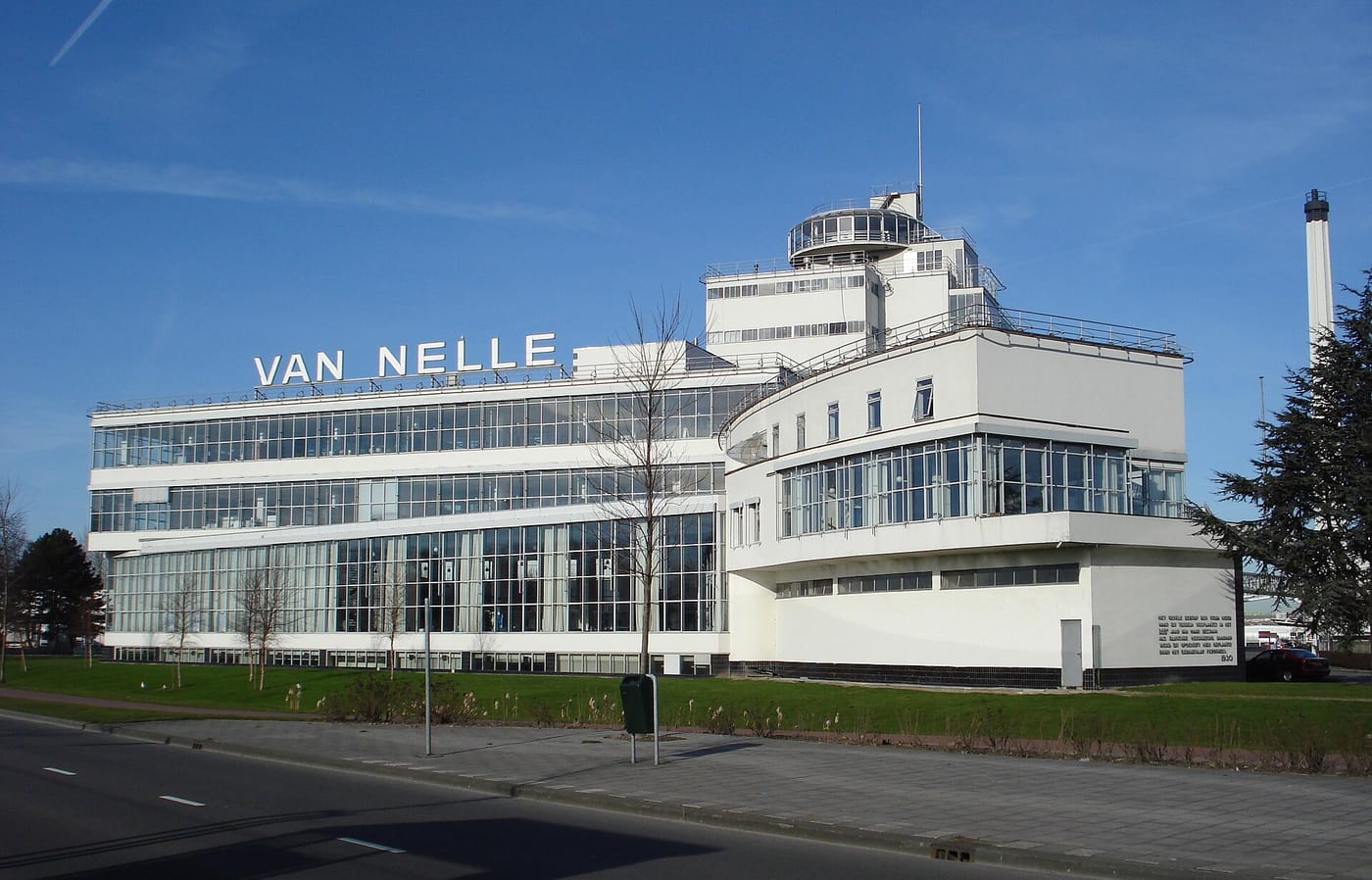 The modernist glass-and-steel Van Nelle Factory in Rotterdam