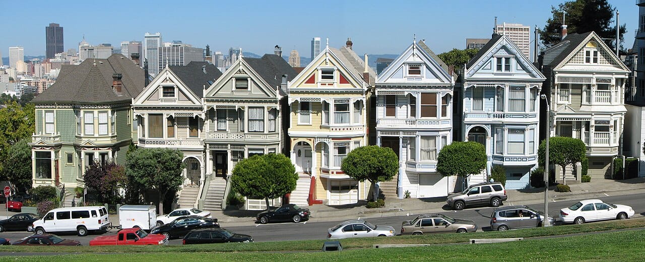 The Painted Ladies at Alamo Square, San Francisco