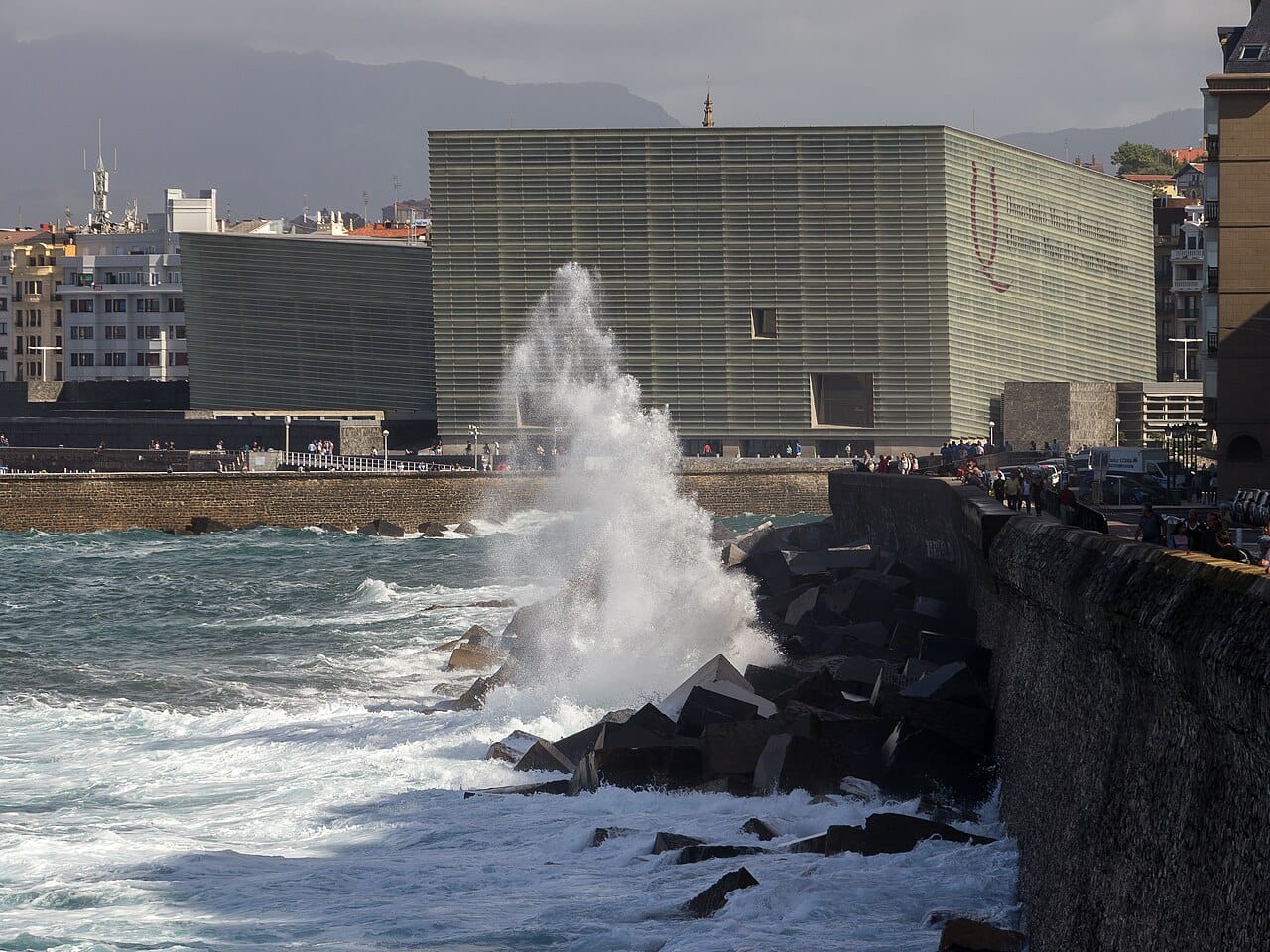 The Kursaal glass cubes in San Sebastián