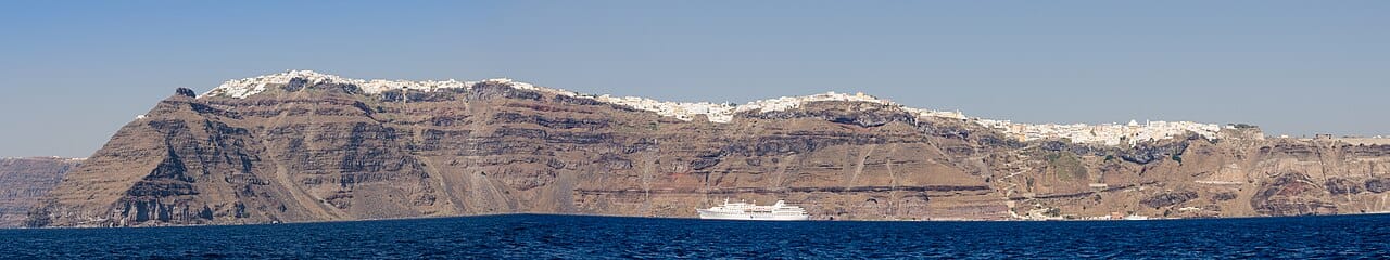 Fira town on the caldera rim, Santorini