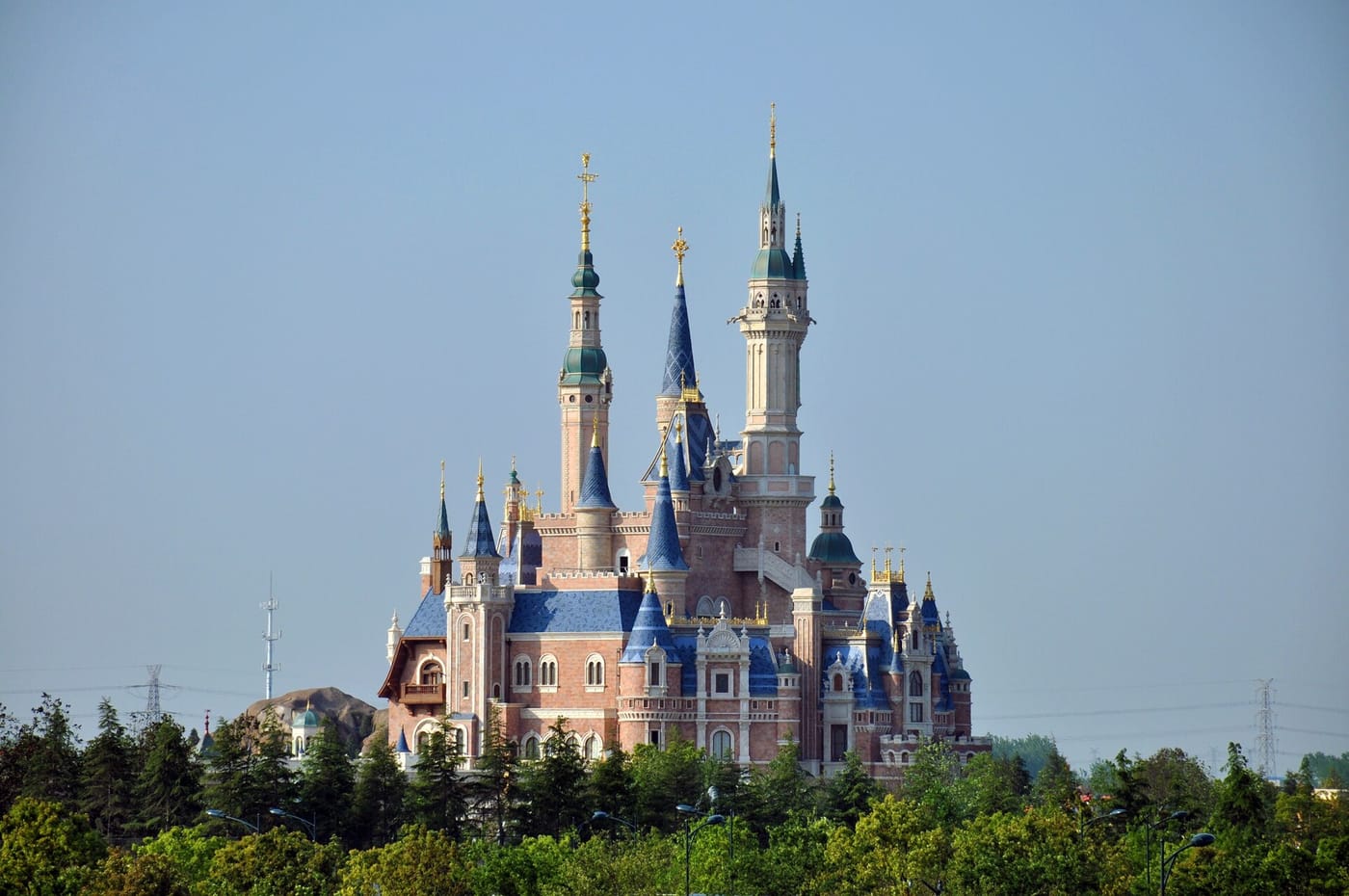 The castle at Shanghai Disneyland