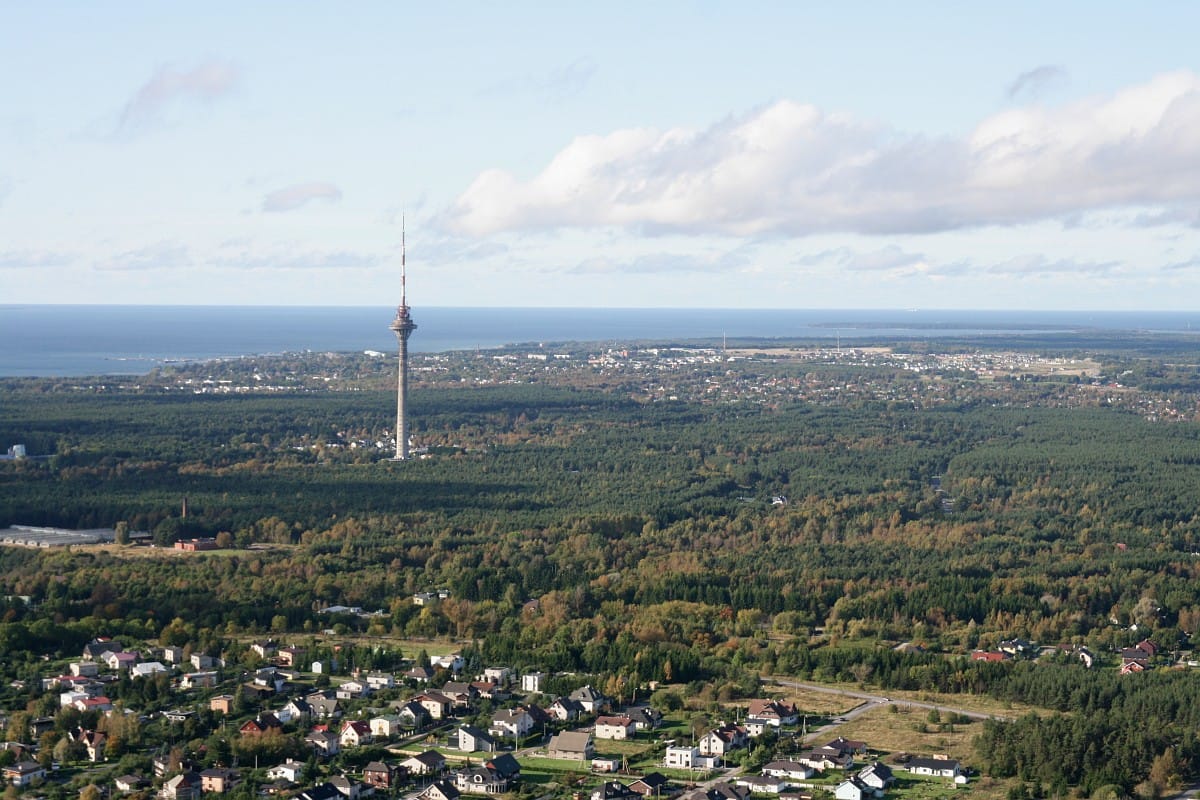 The view over Tallinn from the TV Tower