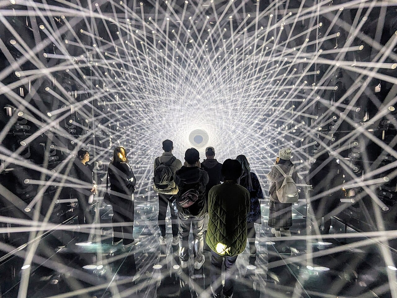 An immersive teamLab digital art installation, Tokyo