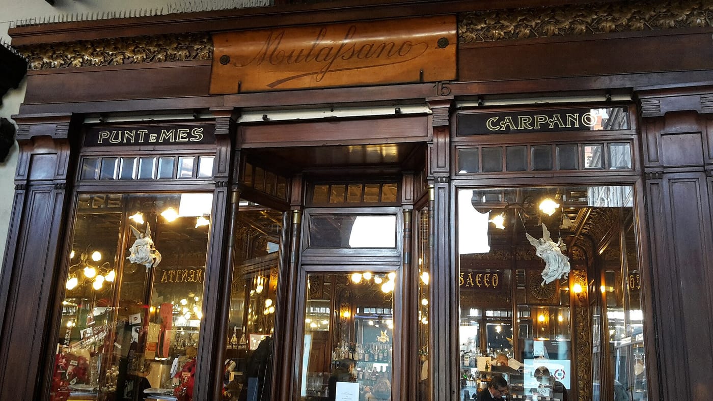 A historic marble café in Turin