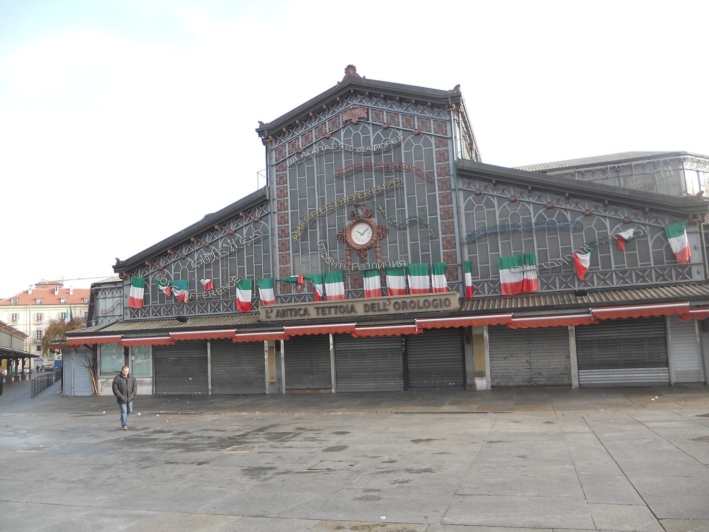 The market hall at Porta Palazzo in Turin