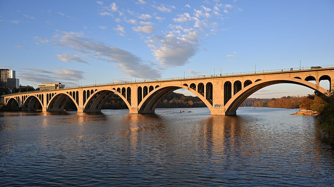 Georgetown waterfront in Washington, DC