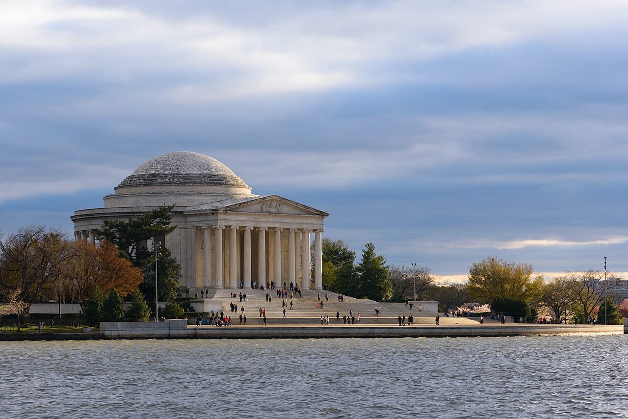 The Jefferson Memorial and Tidal Basin in Washington, DC
