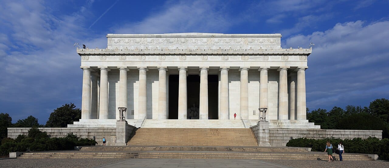 The Lincoln Memorial in Washington, DC