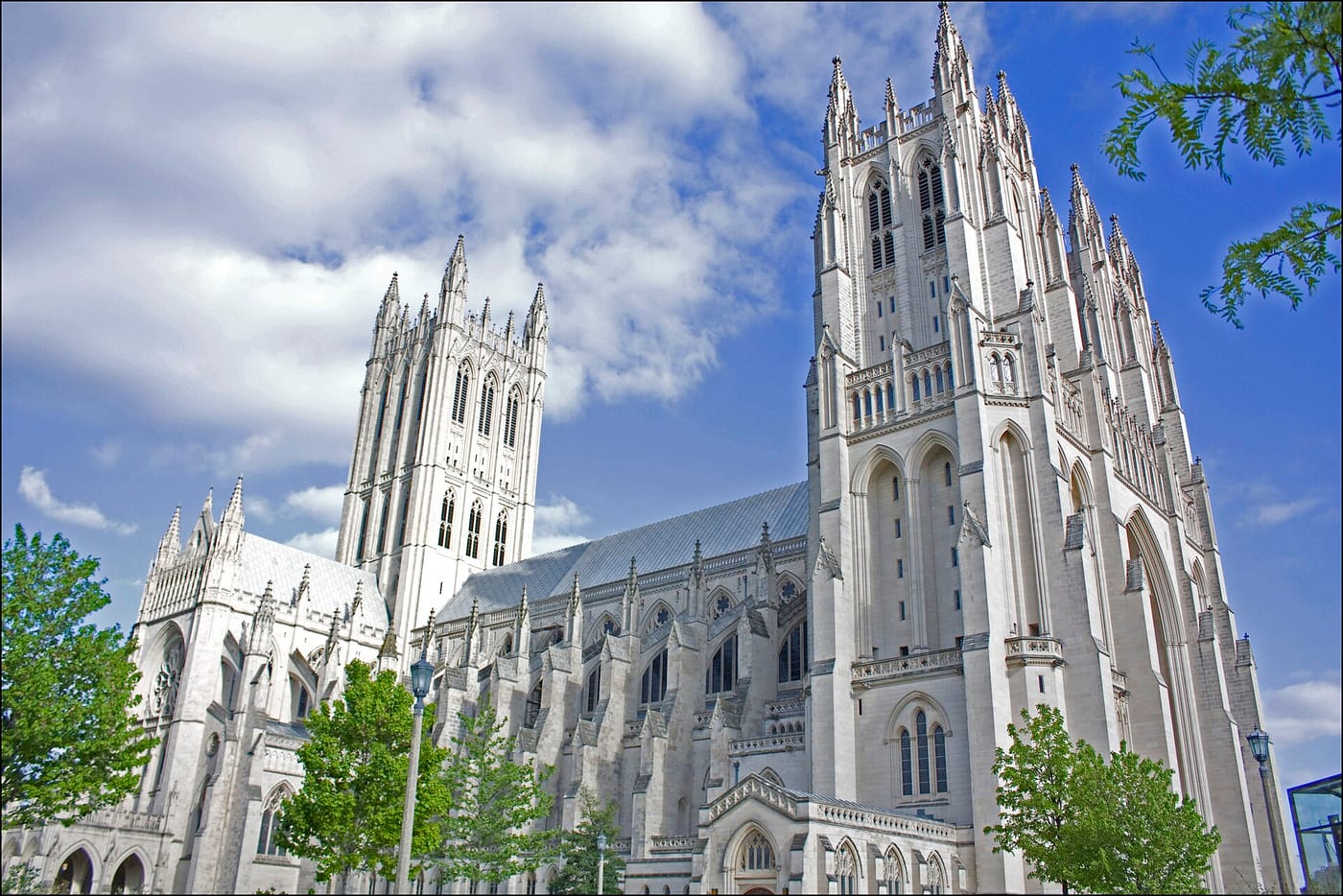 The neo-Gothic towers of Washington National Cathedral